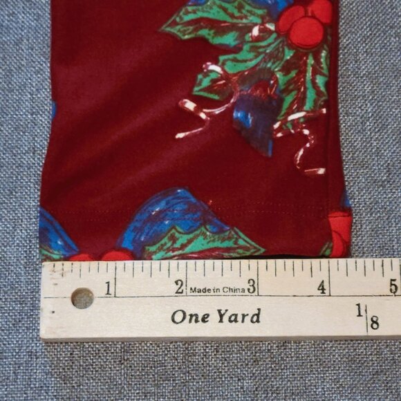 LuLaRoe TC Tall & Curvy Women’s Plus Leggings Red Blue Bows Holiday Christmas - Picture 10 of 16